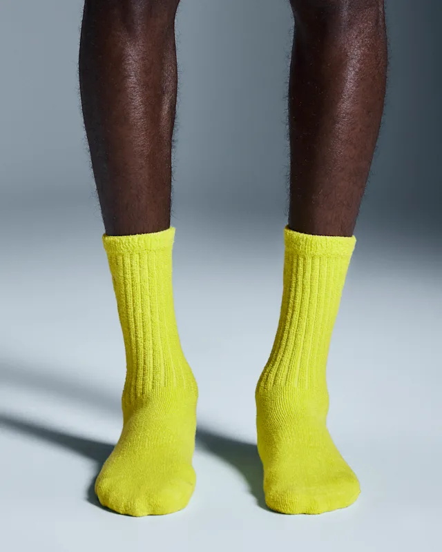 Chaussette On Terry High Homme Vert Clair | EKDO63459
