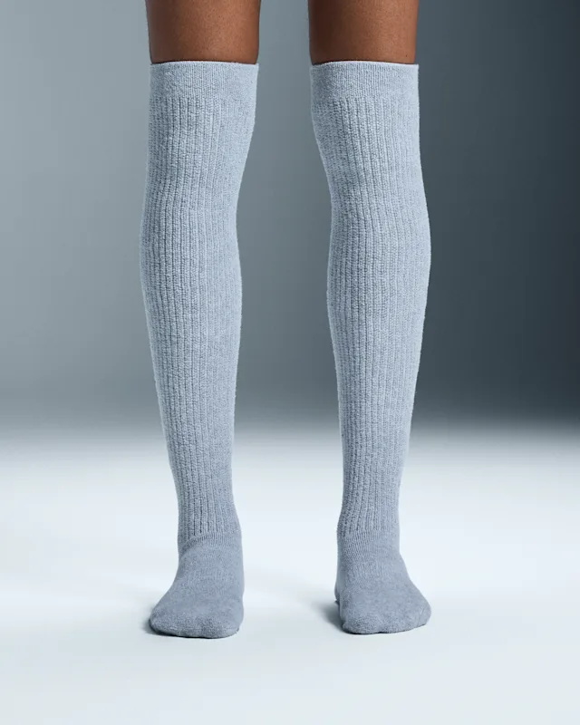 Chaussette On Terry Knee High U Homme Grise | LNOH12439