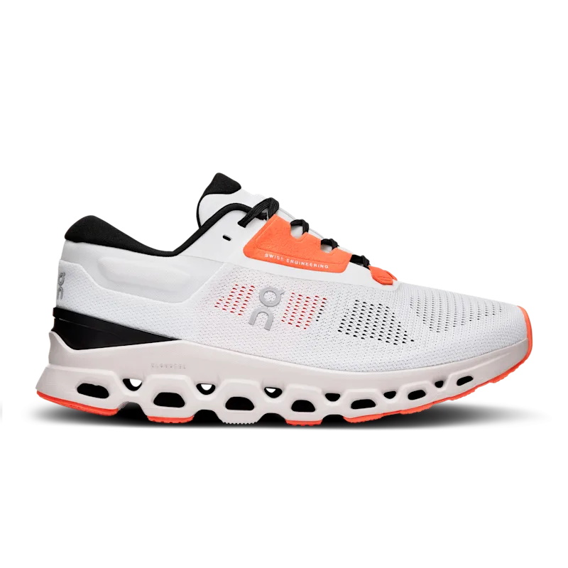 Chaussure Running On Cloudstratus 3 Femme Blanche Marron | UVJN46135