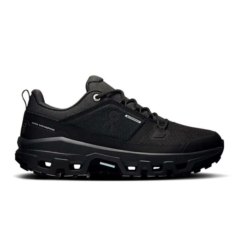 Chaussure de Randonnée On Cloudrock Low Wp Femme Noir | WKIT34025