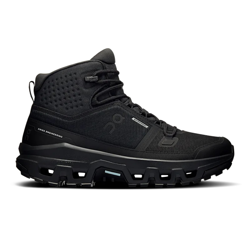Chaussure de Randonnée On Cloudrock Mid Wp Femme Noir | QXTL26054