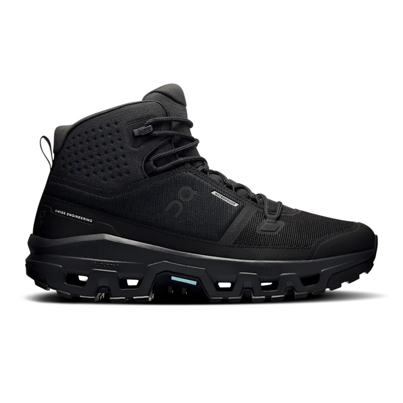 Chaussure de Randonnée On Cloudrock Mid Wp Homme Noir | ZTHP16579