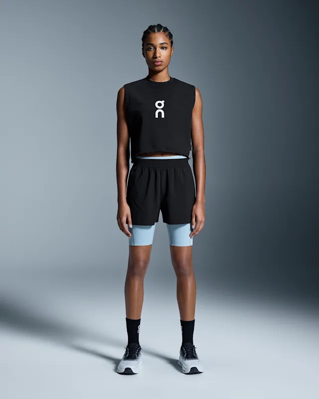Hauts On Club Crew Crop Femme Noir | JIPO16954