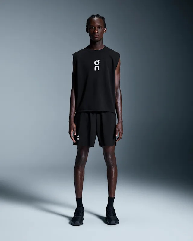 Hauts On Club Crew Crop Homme Noir | VFPO37268