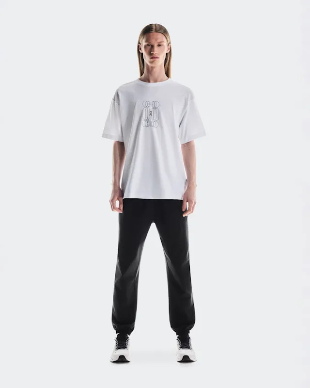 Hauts On Club-t Graphic Homme Blanche Noir | VQGJ27148