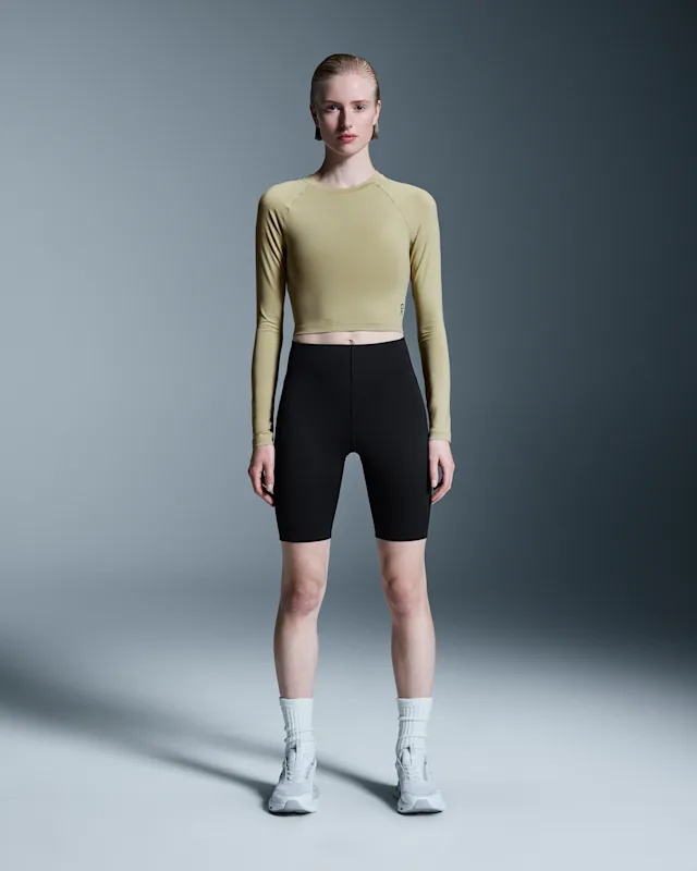 Hauts On Studio Long-t Crop Femme Beige | JBZW81073