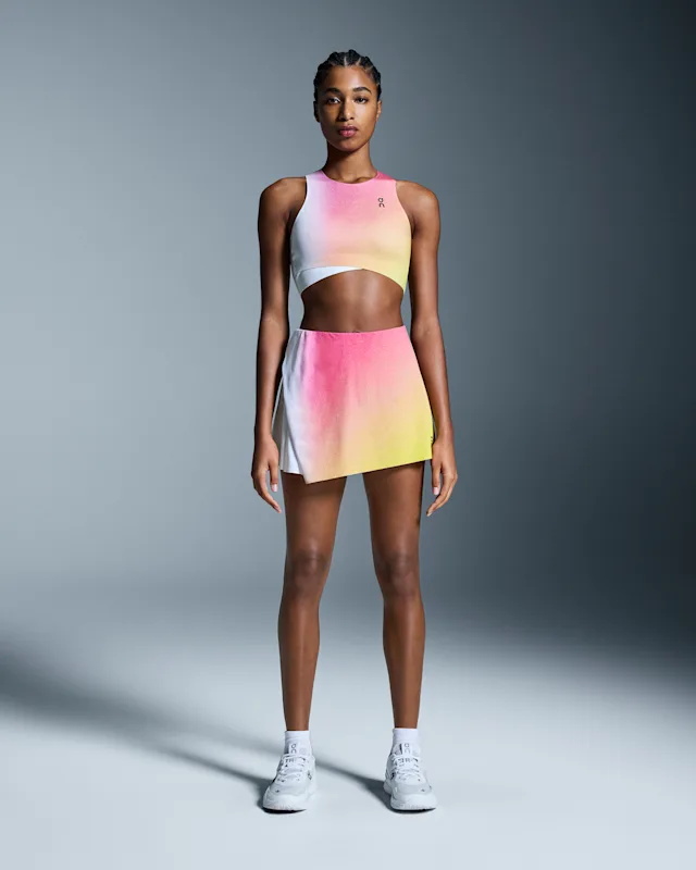 Jupes On Court Side Pleat Femme Blanche Vert Clair | YHXL06193