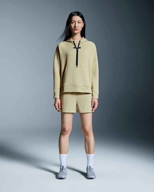 Sweat a Capuche On Studio Crew Femme Vert | YQAX34652