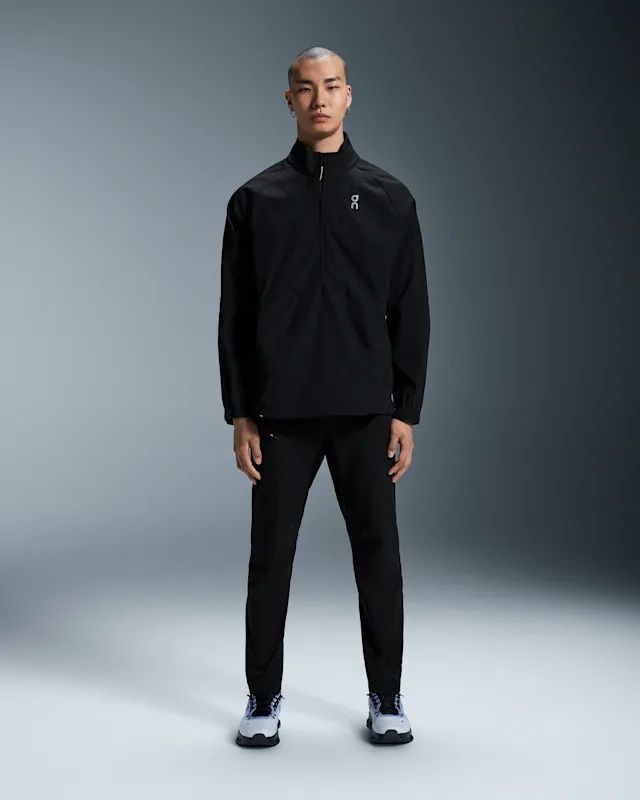 Vestes On All-day 1/2 Zip Homme Noir | VEOS90147