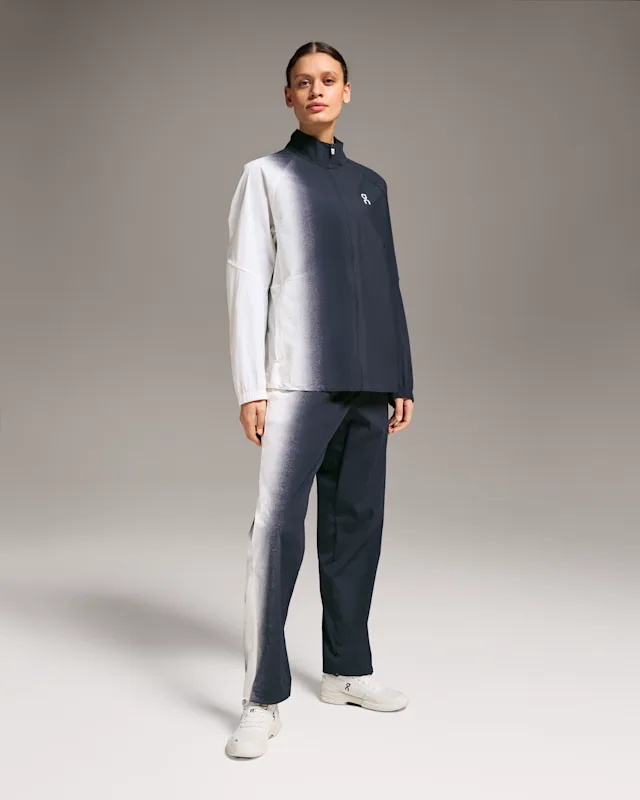Vestes On Court Track Femme Noir Blanche | LFDU91750