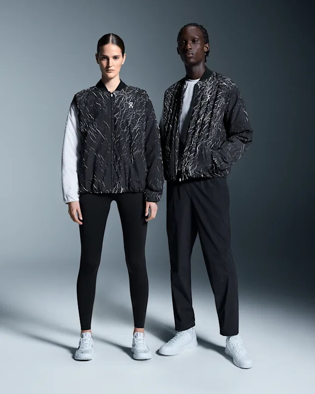 Vestes On Open Bomber Homme Noir Blanche | ONUG93026